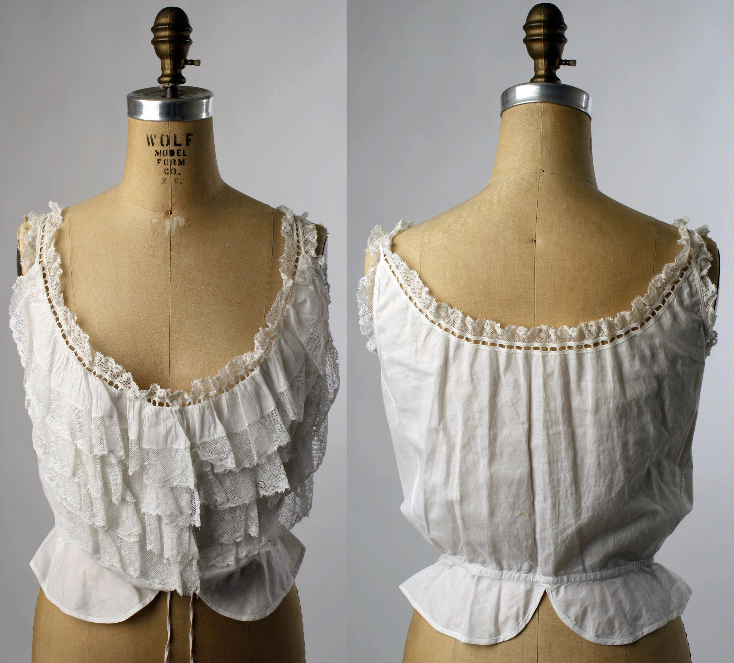 E-Pattern- 1910s Camisole or Corset Cover - 32-48 Bust – Wearing