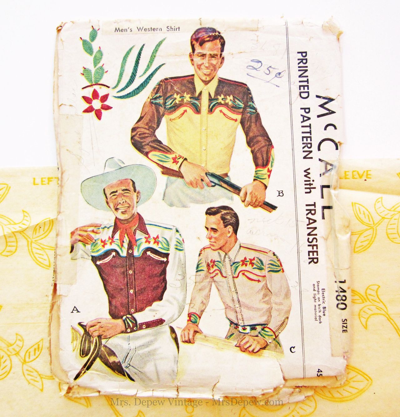 The Vintage Western Print Pants – Cowboy Stitch