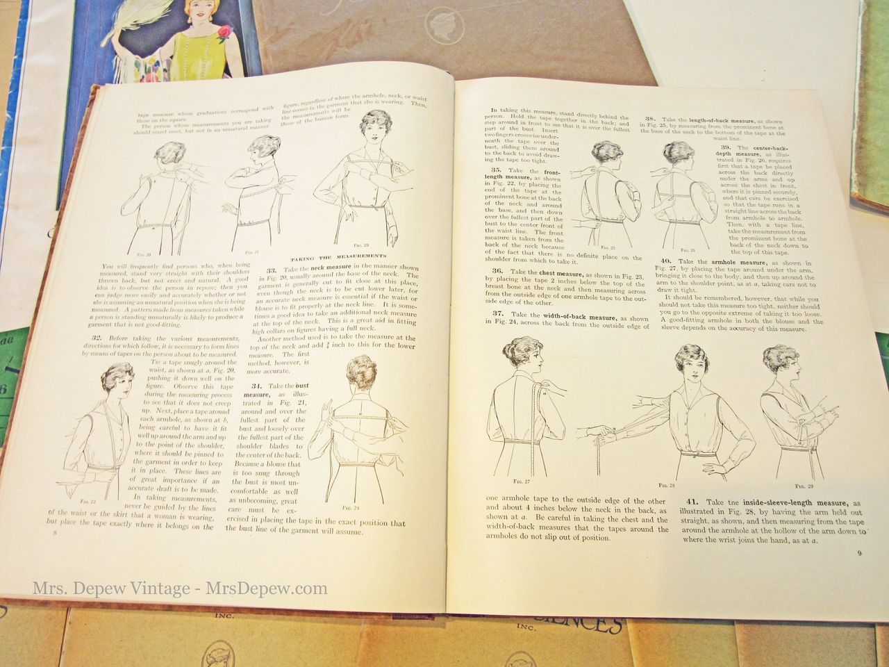 Woman's Institute Complete Dressmaking Coursework Books from 1921