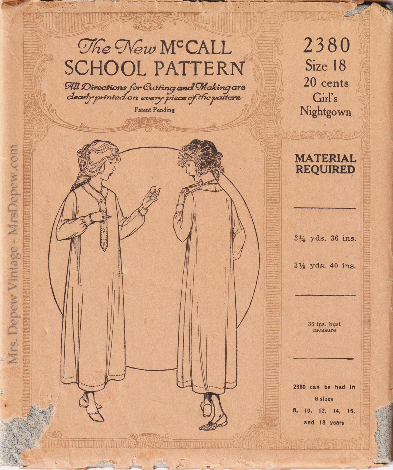 McCall's M7971E5, Patrón De Costura, Plantilla, Varios, Color Blanco