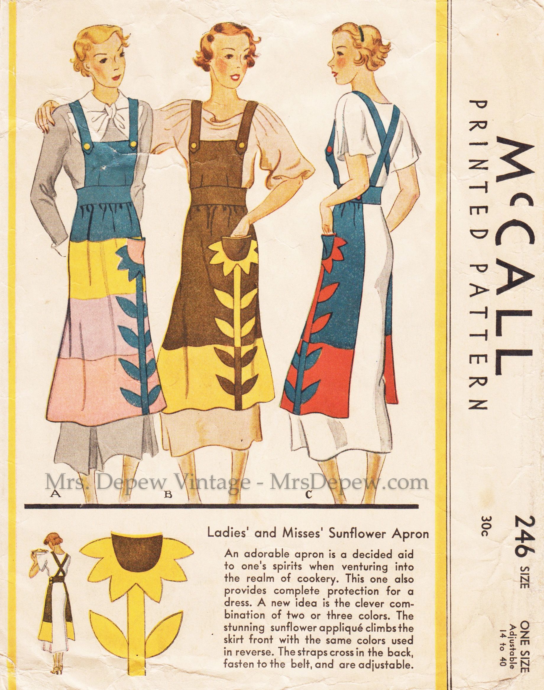 Panties and Shorts Potholder CROCHET Pattern Vintage 1940s Cute