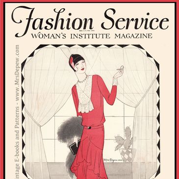 Vintage Sewing Magazine October 1928 Fashion Service Dressmaking Sewing and Fashion E-book PDF