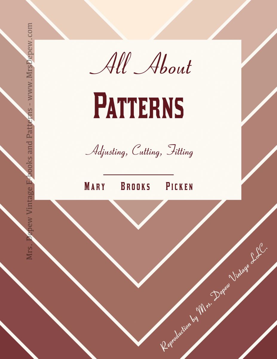 Vintage 1930s All About Patterns circa 1939 Mary Brooks Picken Studio ...