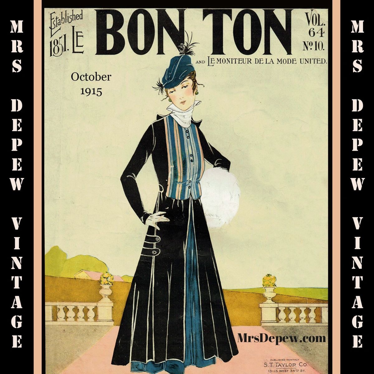 Le Bon Ton Ladies' Sewing Pattern and Fashion Magazine October 1915 E-book