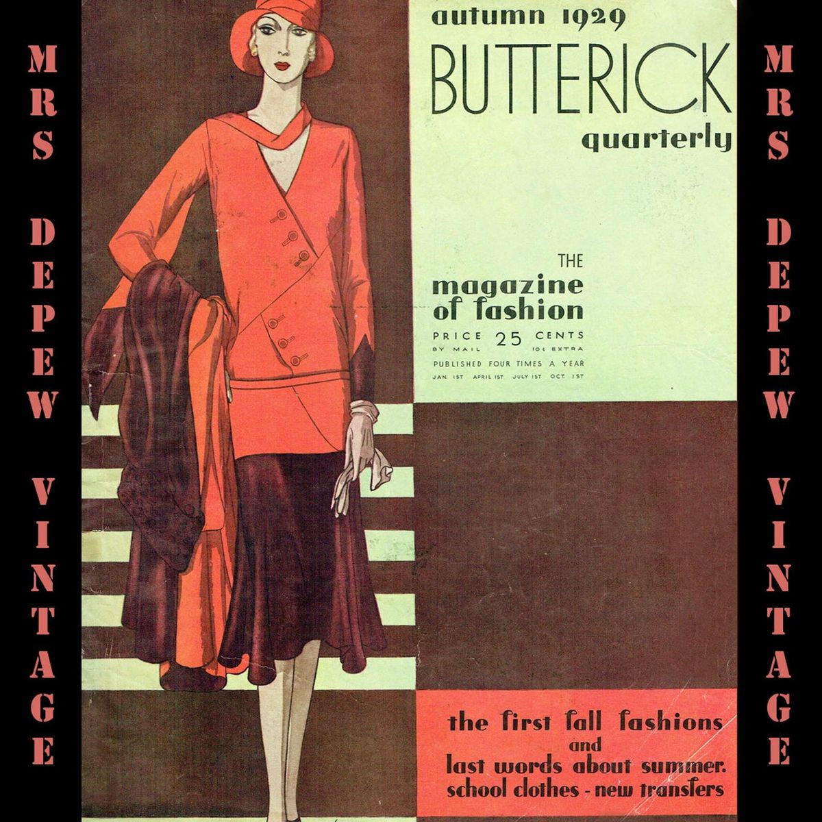 1930s Digital Download Butterick Quarterly Catalog Fall 1932 Magazine –  Vintage4me2