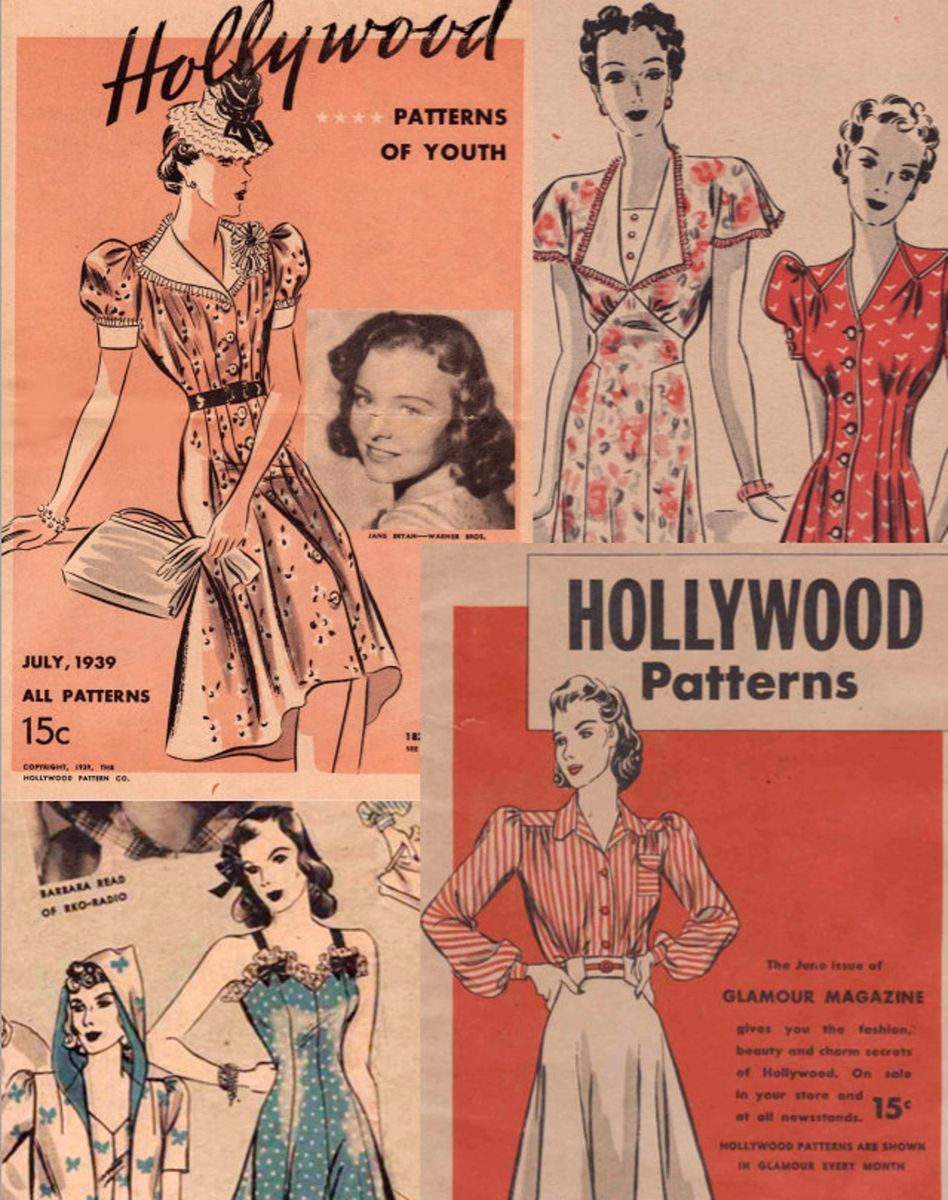 Hollywood 1921, Vintage Sewing Patterns