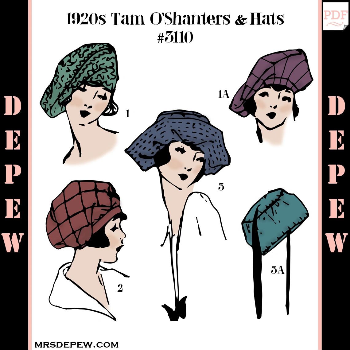 Vintage Sewing Pattern Ladies 1910s - 1920s Style Foundation