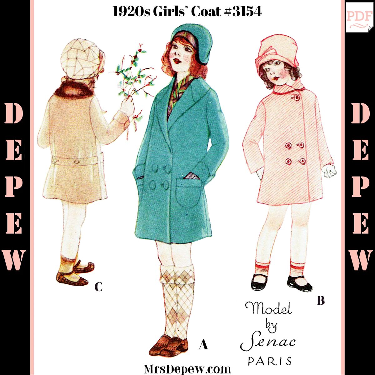 Vintage Sewing Pattern Ladies 1910s - 1920s Style Foundation