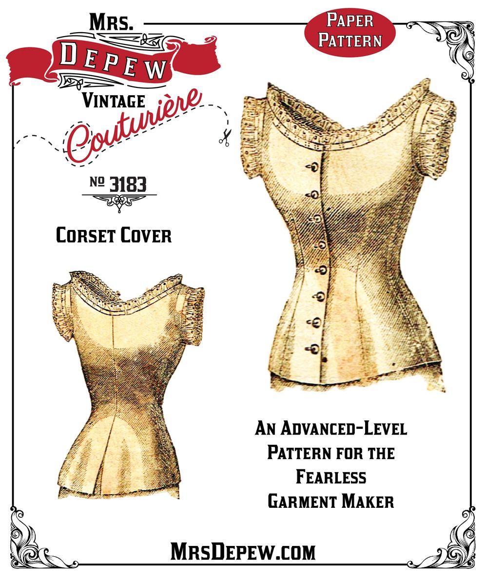 1880s Corset Multi–Size Paper Pattern  Corset pattern, Victorian corset,  Corset sewing pattern
