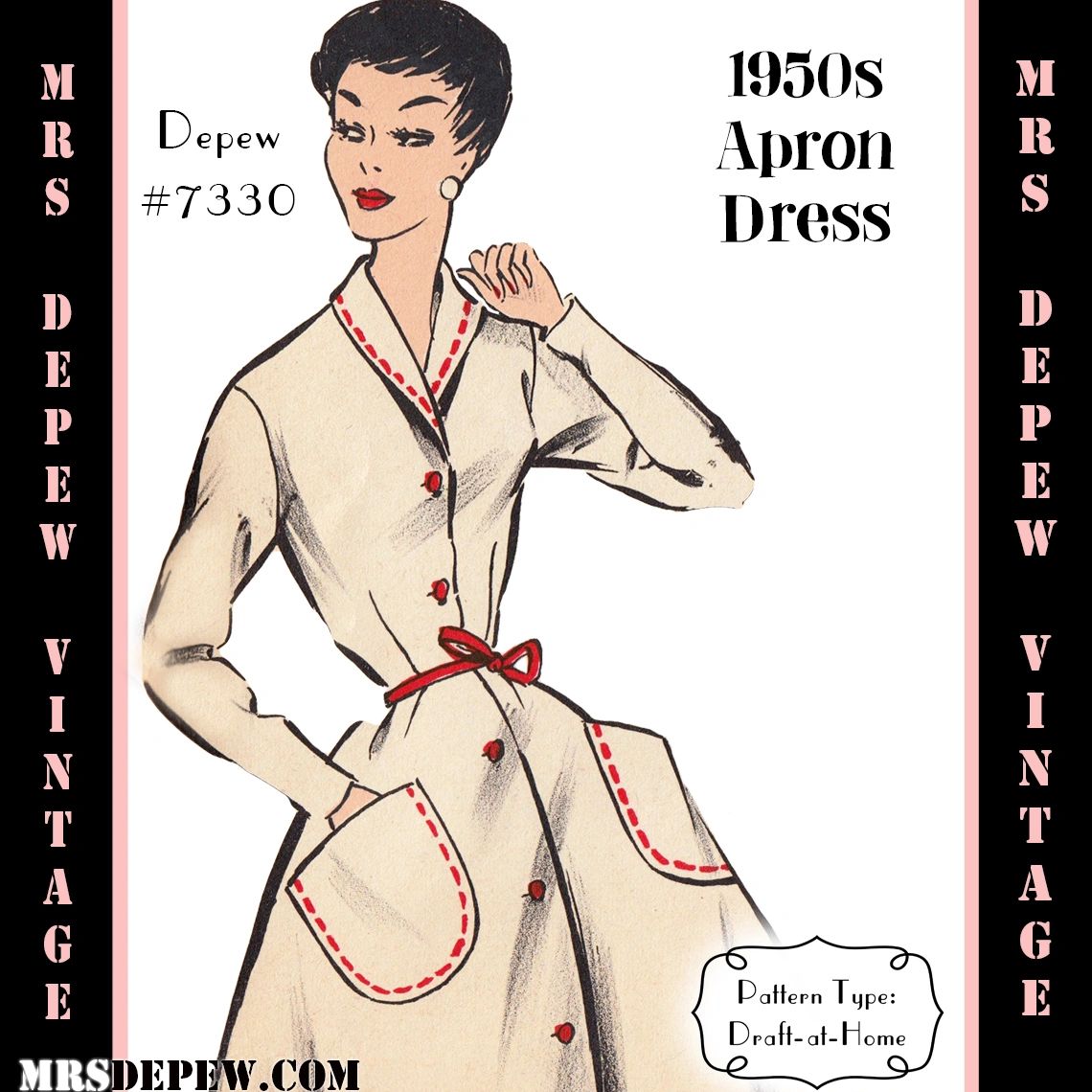 Vintage Sewing Pattern 1920s McCall 3684 Girl's Dress Size 8