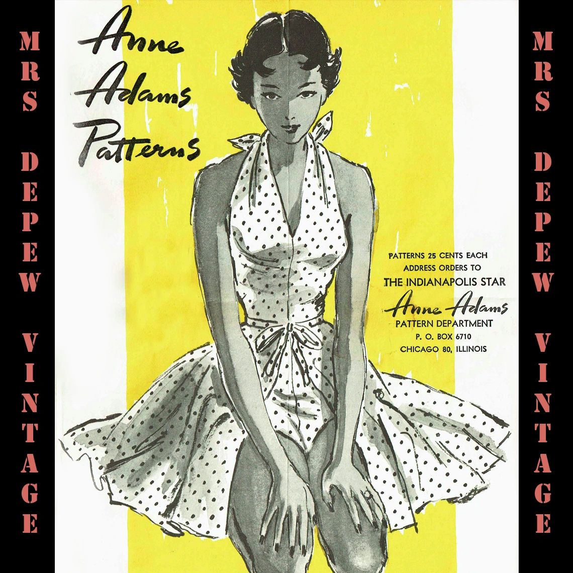 Vintage Sewing Pattern Catalog Anne Adams Mail Order 1942-1943 War Effort  Digital Copy -INSTANT DOWNLOAD