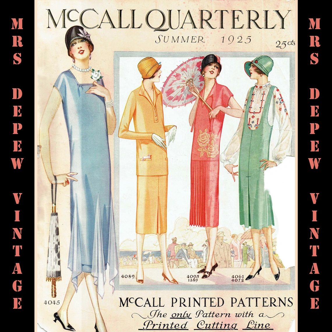 Vintage Sewing Pattern Catalog Booklet Mccall Quarterly Summer