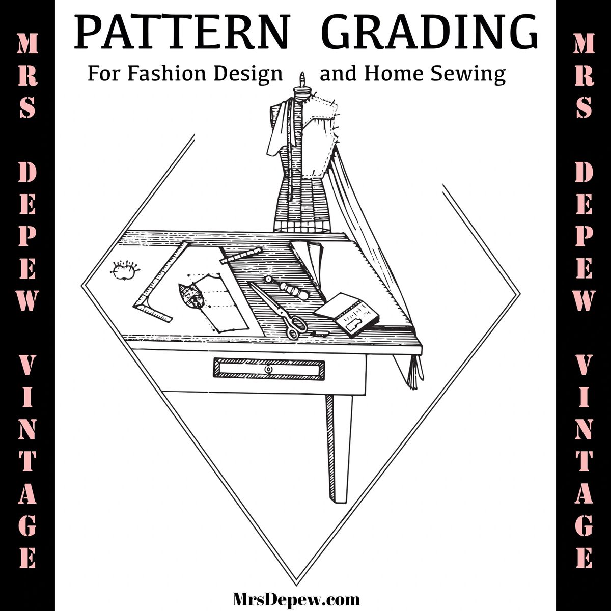 Pattern Grading for Fashion Design and Home Sewing Vintage Sewing E-book -  INSTANT DOWNLOAD PDF