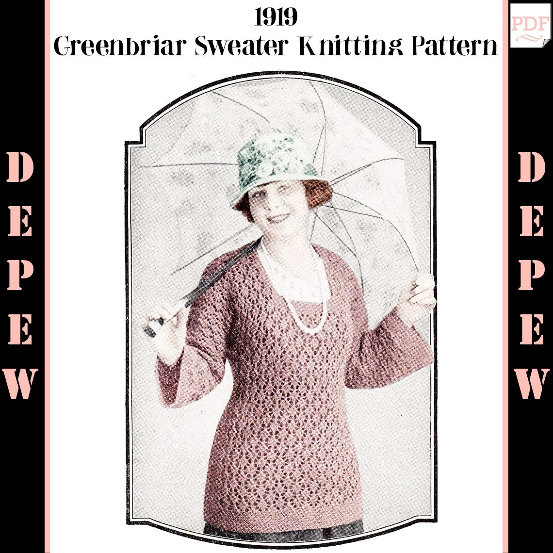 Vintage Sewing Pattern 1920s McCall 4190 Girl's Dress and Coat Ensemble 30  Bust