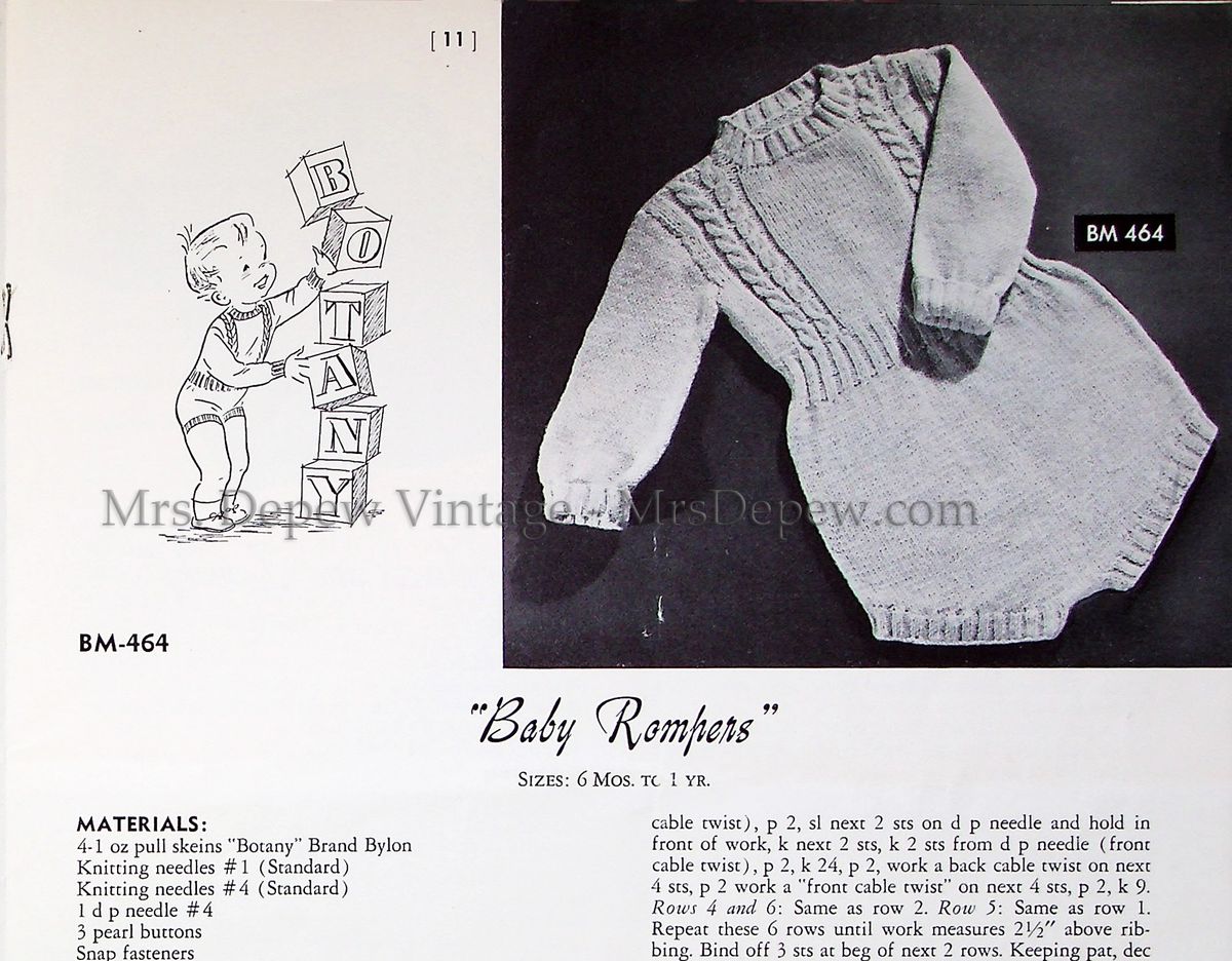 1950s Vintage Botany Bylon Classics Knitting Pattern Book Vol. 17 Sweaters  and Blouses