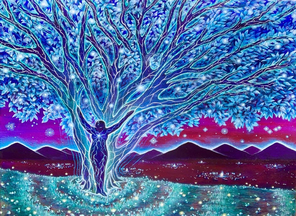SEED OF LIGHT - 2025
Hand painted acrylic on 18" x 24" canvas

Original - available