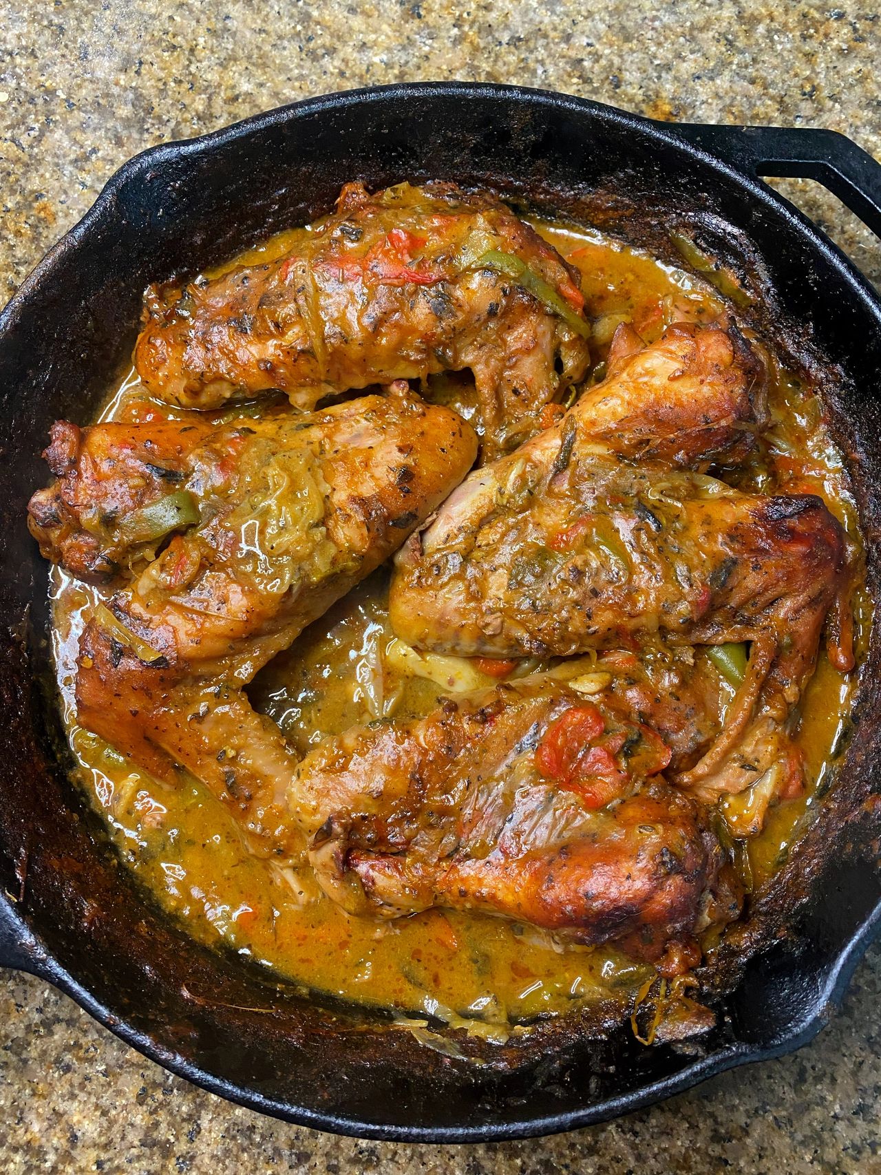 One Pan Smothered Turkey Wings