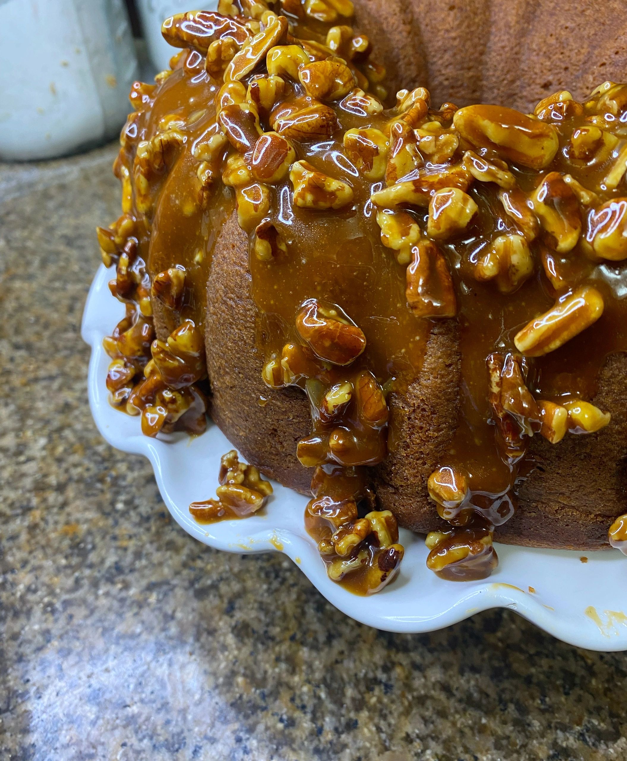 Sweet Potato Pound Cake Wcaramel Pecan Sauce