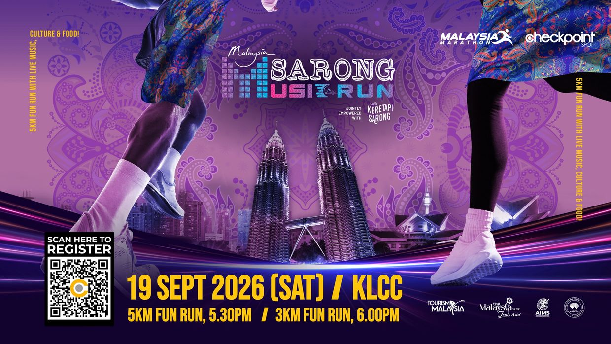 Malaysia Sarong Run event on 19 September 2026 at KLCC with fun runs and cultural festivities.