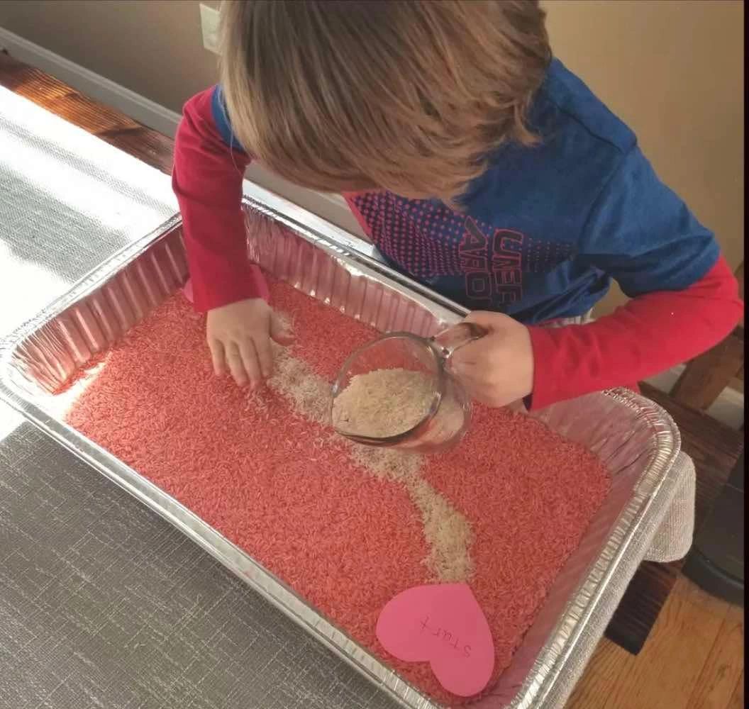 sensory play, child development, art project