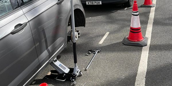 Locking wheel nut removal Woking