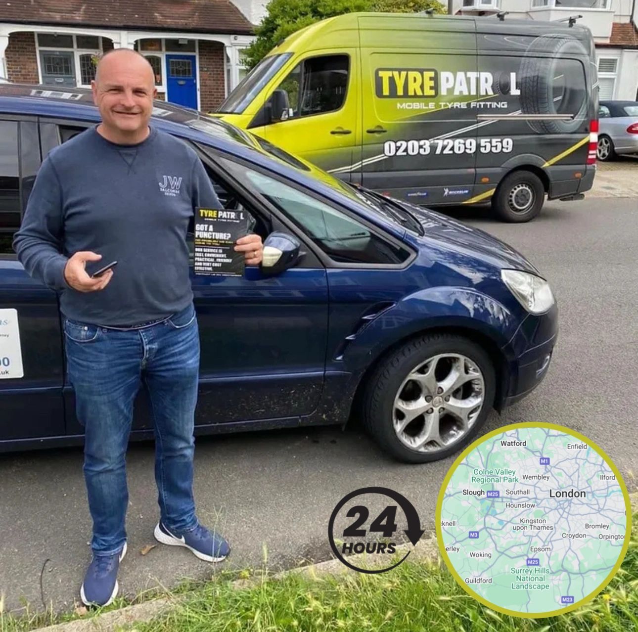 Mobile tyre fitting in Kingston