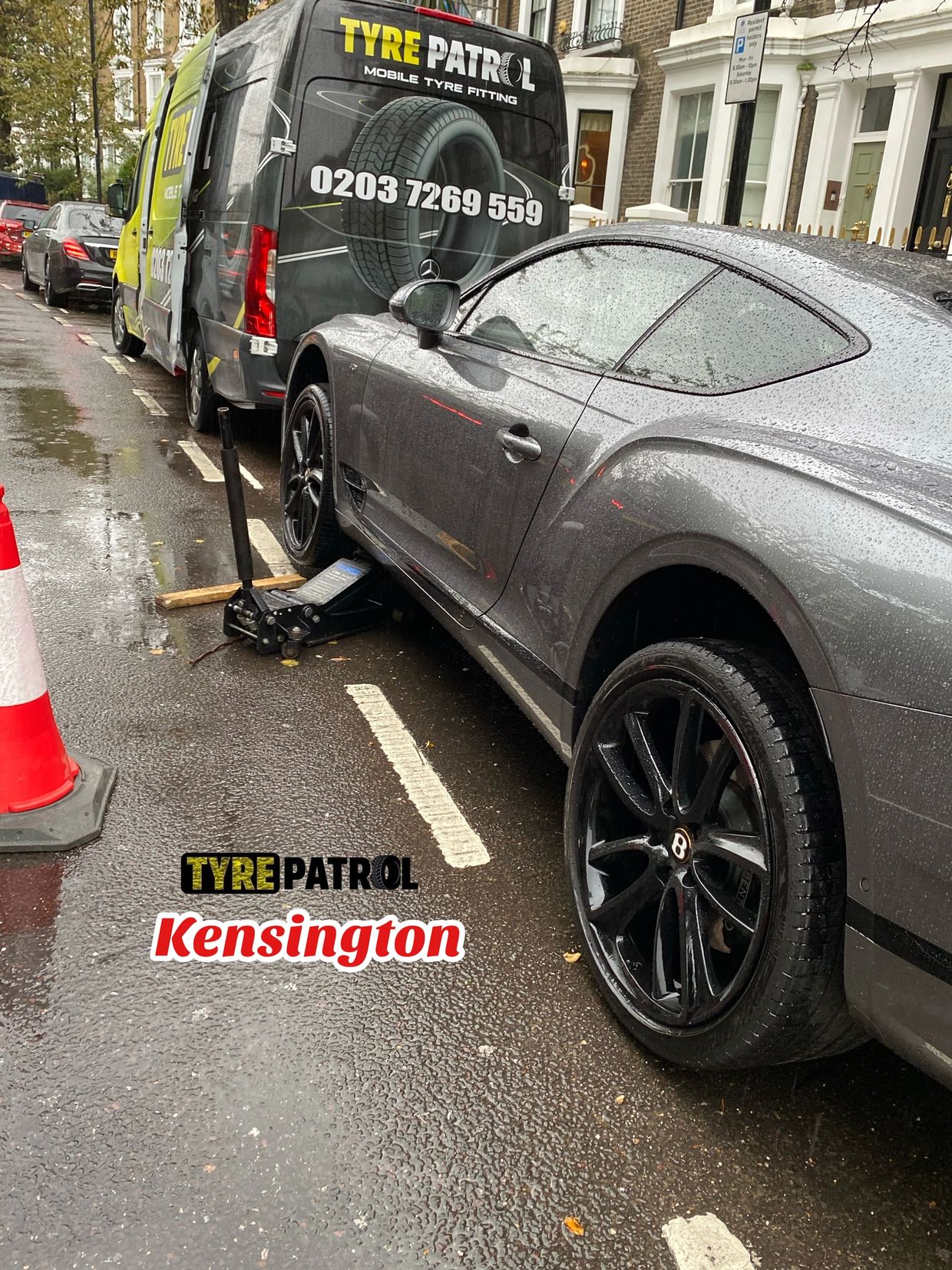 Emergency tyre fitting in Kensington 