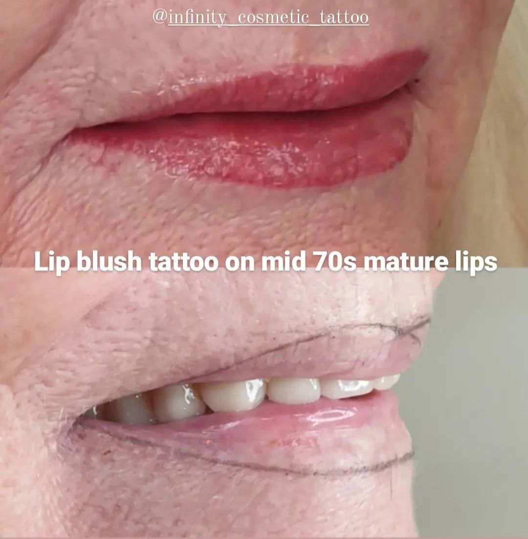 Lip Tattoo After 5 Years Still Looks Fresh