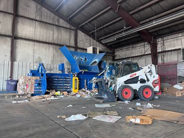 inside the recycling center