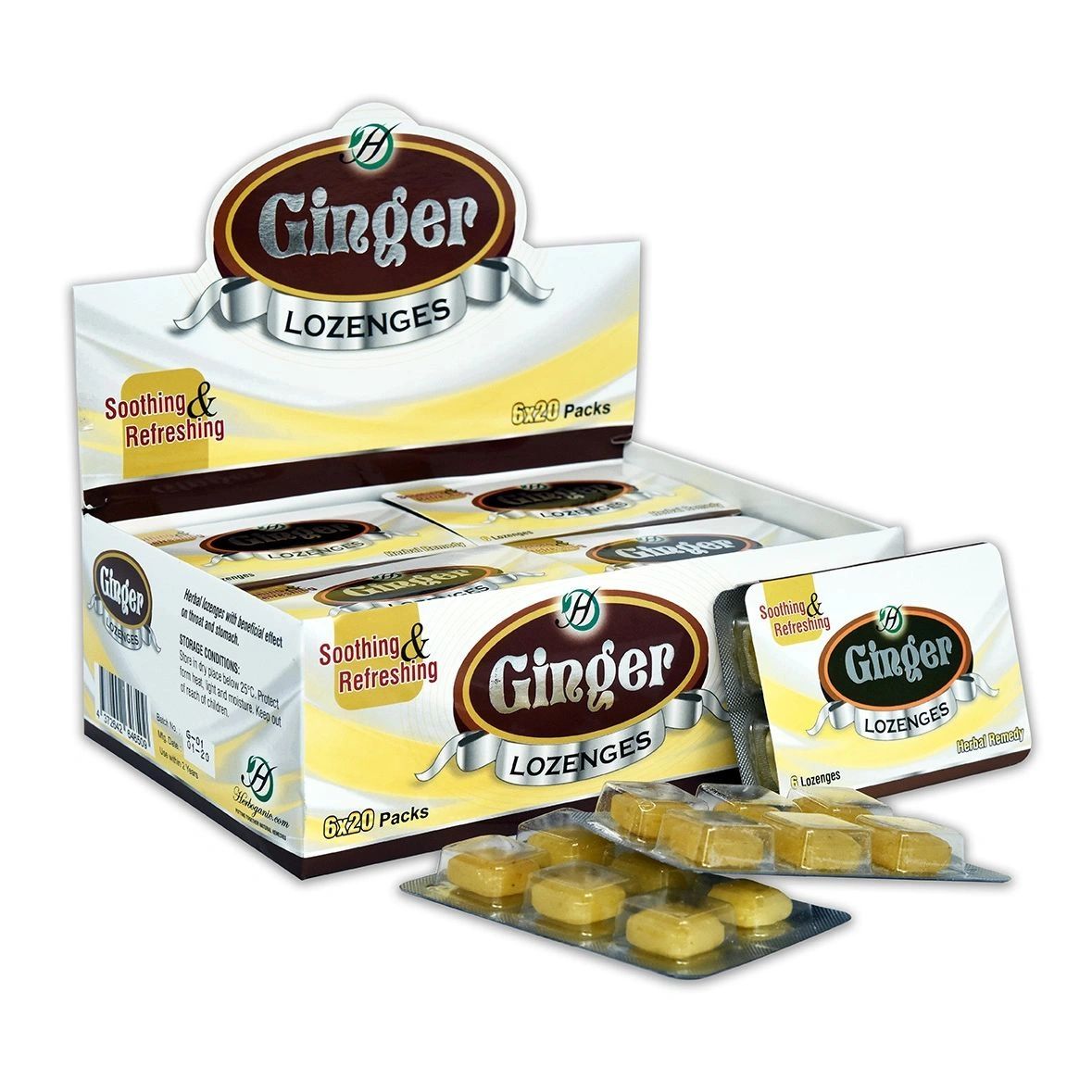 Ginger Lozenges 6×20 packs