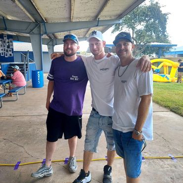Sam pictured on the left is one of our most trusted committee members, with years of recovery!
