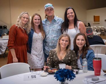 Left is Donna, then Crystal and her husband Jared, Sally a volunteer, Bottom left Autumn and Brandye