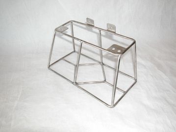 Metal frame structure with mounting brackets.