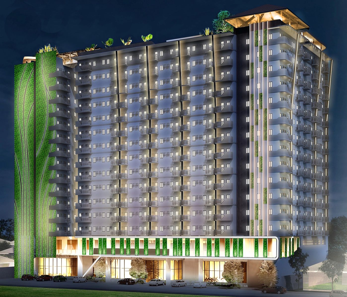 Grand Mesa Residences Night Perspective