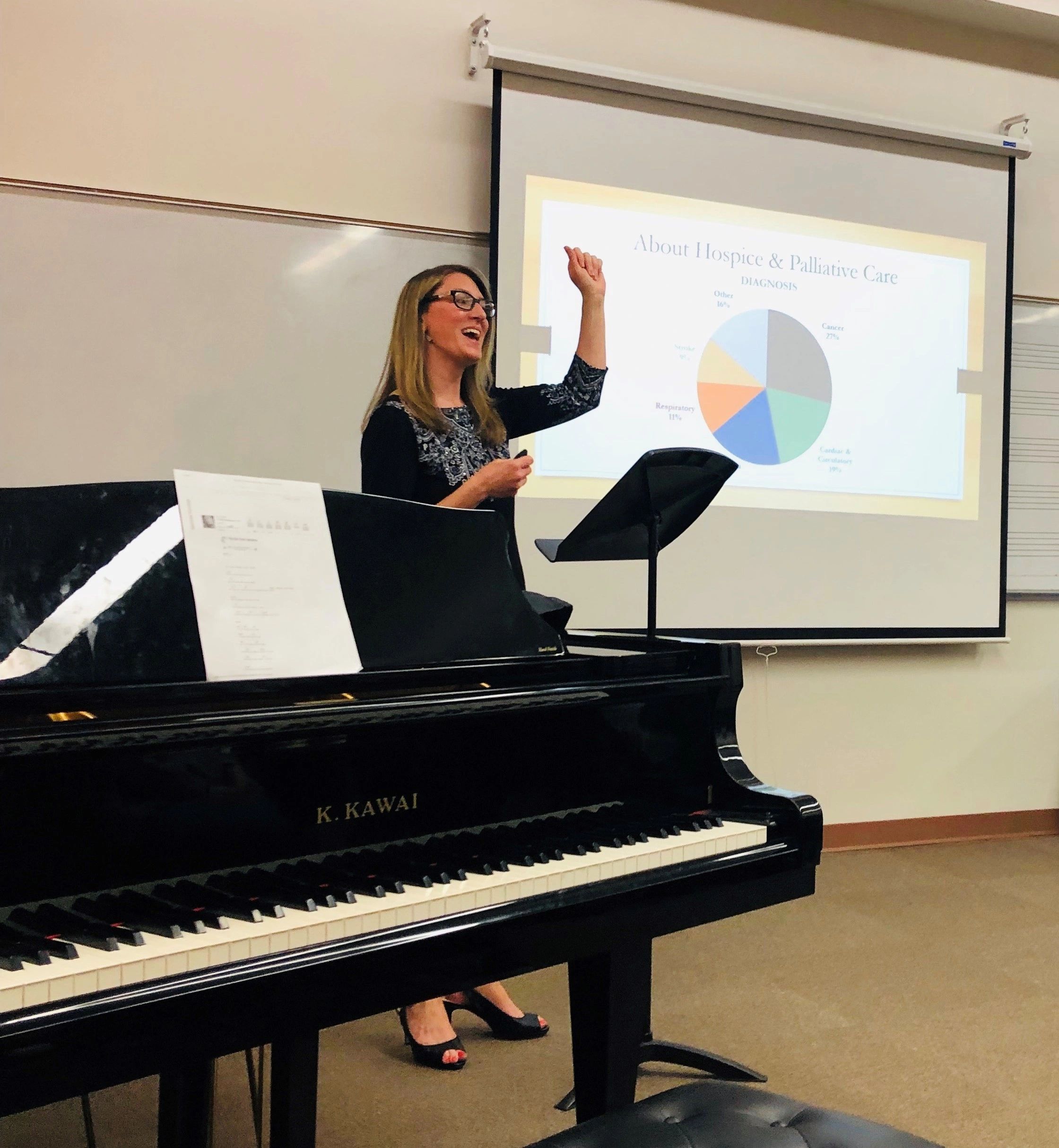 Brianne Brunick is a board-certified music therapist and holds a Master's degree in Music Therapy.