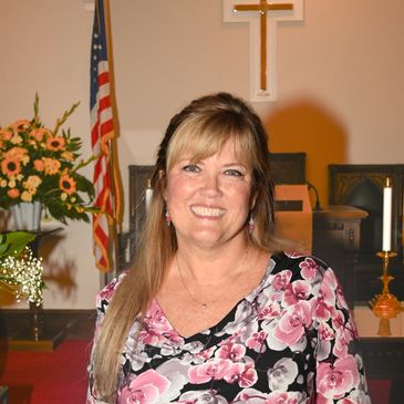 Portrait of Carol Gibby, Mt. Zion Methodist's secretary