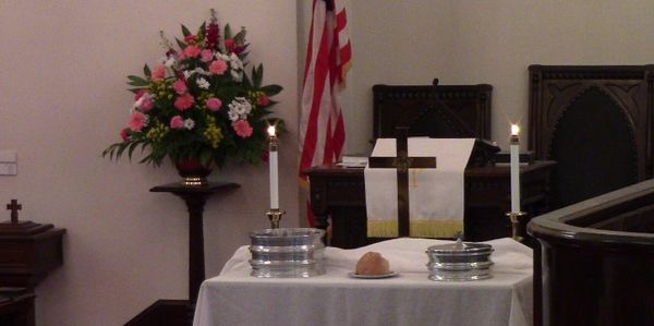 Communion at Mt. Zion Methodist Church