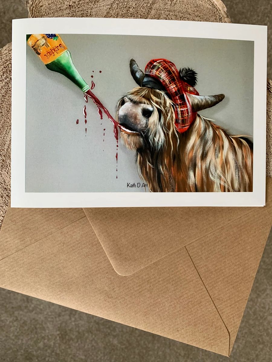 Bucky blank greetings card