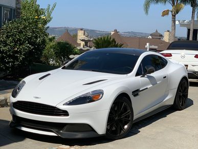 Aston Martin satin white vinyl car wrap 3m