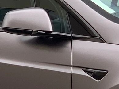 Tesla model x chrome delete car wrap 