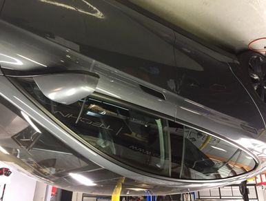 Tesla model s chrome delete car wrap 