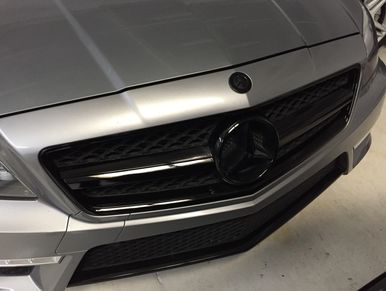 Mercedes chrome delete wrap
