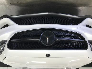 Mercedes vehicle chrome delete car wrap 