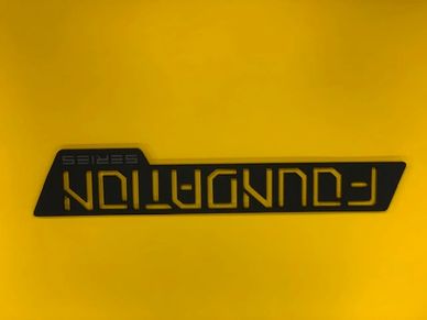 Logo reading 'FOUNDATION SERIES' on a yellow background.
