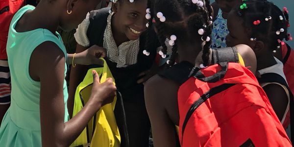 friends, backpack