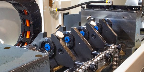 Gun Drilling application at rest.
