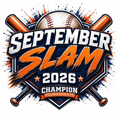 Logo for September Slam 2026 baseball tournaments.