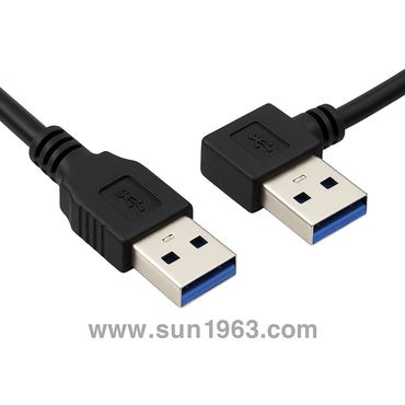 USB Connectors Male to Male Right Angled 
