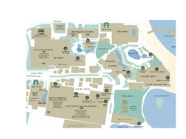 Hilton Hawaiian Village Japanese Map