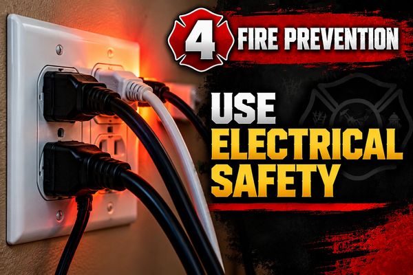 Fire prevention tip: use electrical safety.